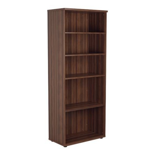 Jemini Walnut 2000mm 4 Shelf Bookcase KF840149