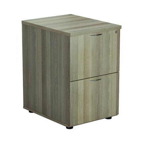 Ff Jemini 2 Drawer Filing Cabinet Grey Oak