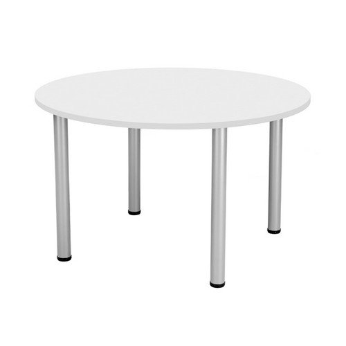 Jemini White 1200mm Circular Meeting Table KF840188