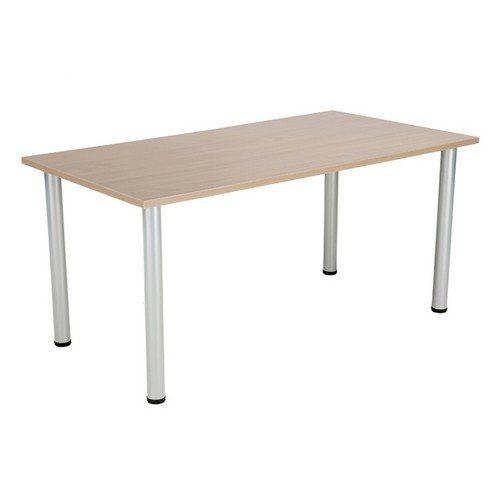 Jemini Grey Oak 1200x800mm Rectangular Meeting Table KF840195