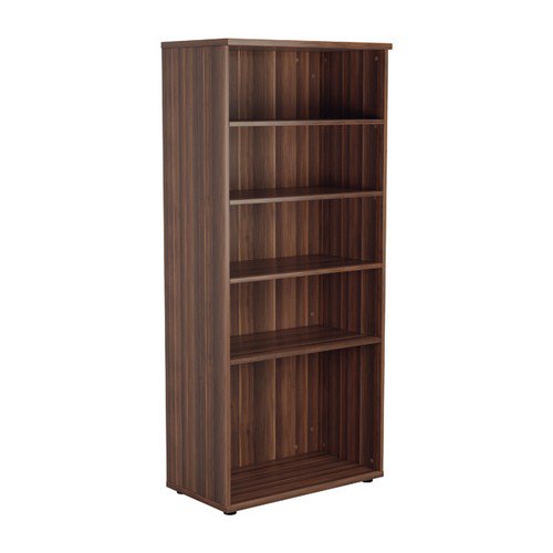 Jemini Walnut 1800mm 4 Shelf Bookcase KF840147
