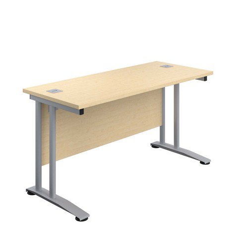 Jemini Rect Cant Desk 1400x600 Mple