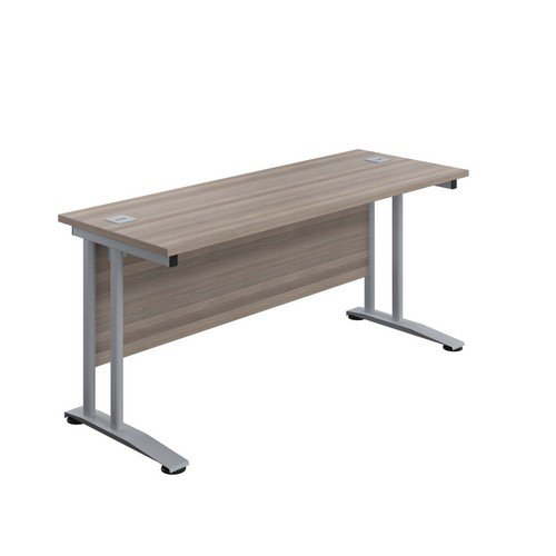 Jemini Rect Cant Desk 1600x600 G/Oak