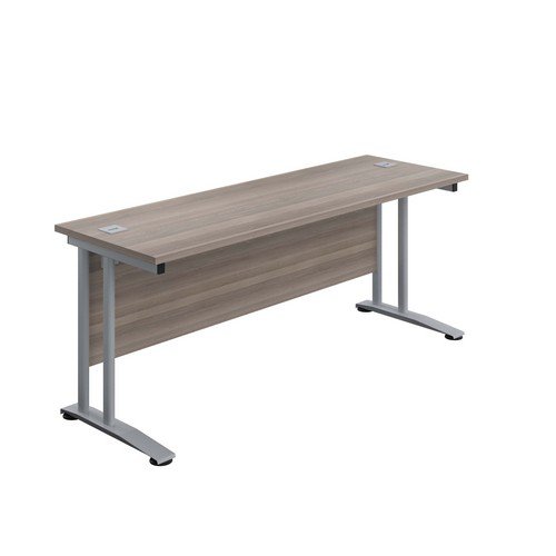 Jemini Rect Cant Desk 1800x600 G/Oak