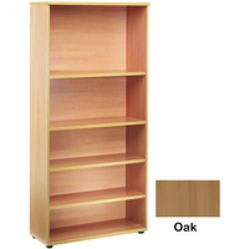 Jemini 1800mm Bookcase 4 Shelf Oak KF838418