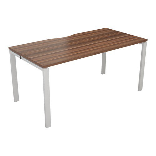 Cb 1 Person Bench 1600 X 800 Dark Walnut White