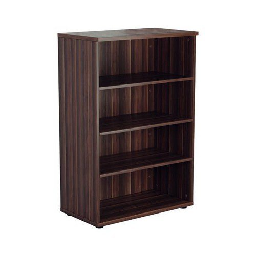 1600 Wooden Bookcase (450mm Deep) Dark Walnut