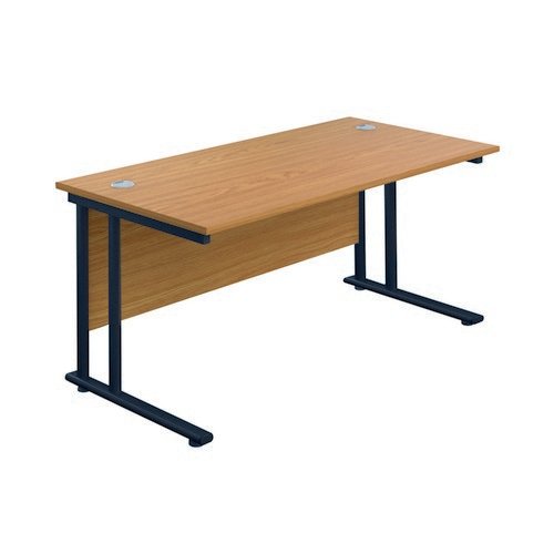 Jemini DU Rec Dsk 1600x800 N/Oak/Blk