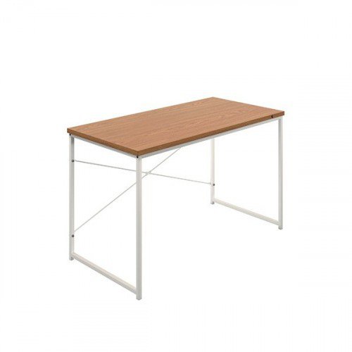 Okoform Rectangular Heated Desk 1200X600X733Mm Nova Oak/White Kf81085