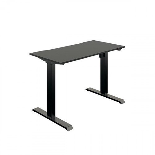 Okoform Single Motor Sit/Stand Heated Desk 1200X600X7341234Mm Black/Black Kf822572