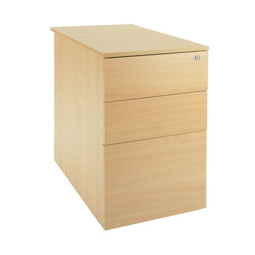 3 Drawer Desk High Ped - Oak