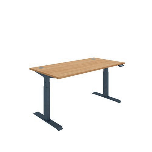 Polaris Dual Motor Sit Stand Desk 1600X800 Beech/Black