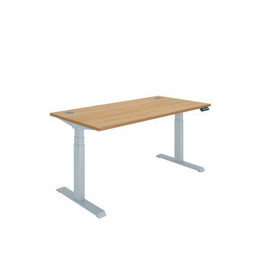 Polaris Dual Motor Sit Stand Desk 1600X800 Beech/Silver