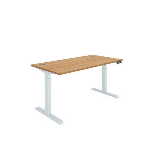 Polaris Dual Motor Sit Stand Desk 1600X800 Beech/White