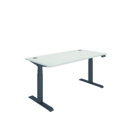 Polaris Dual Motor Sit Stand Desk 1600X800 White/Black