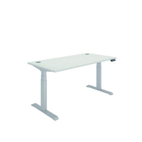 Polaris Dual Motor Sit Stand Desk 1600X800 White/Silver