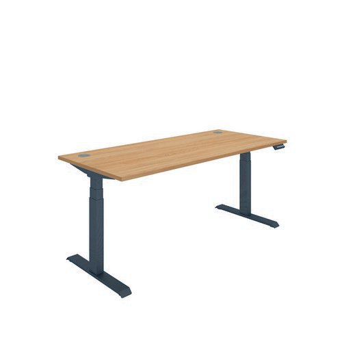 Polaris Dual Motor Sit Stand Desk 1800X800 Beech/Black