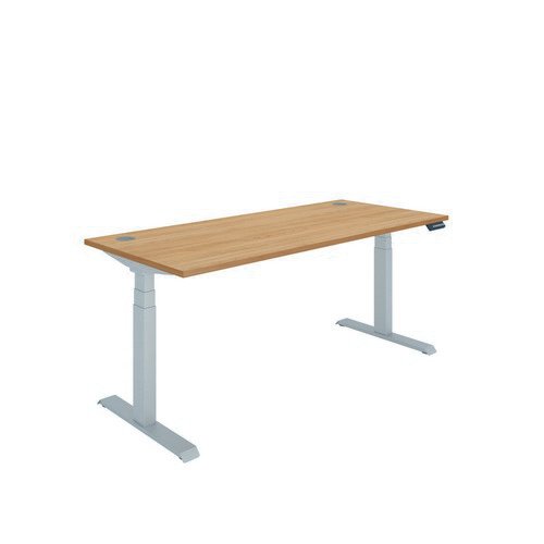 Polaris Dual Motor Sit Stand Desk 1800X800 Beech/Silver