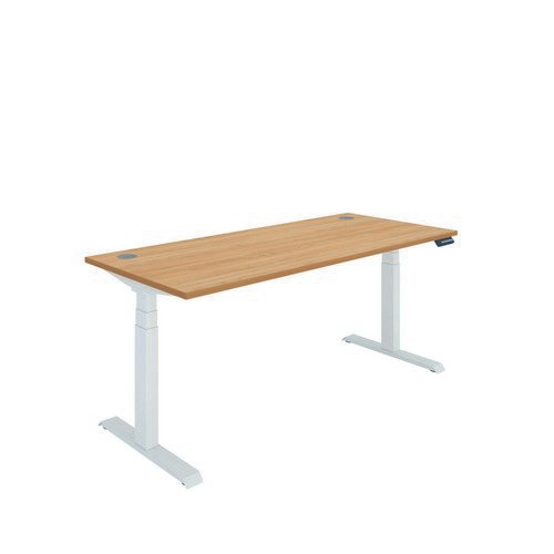 Polaris Dual Motor Sit Stand Desk 1800X800 Beech/White