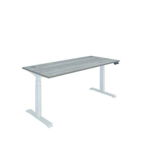 Polaris Dual Motor Sit Stand Desk 1800X800 Grey Oak/White