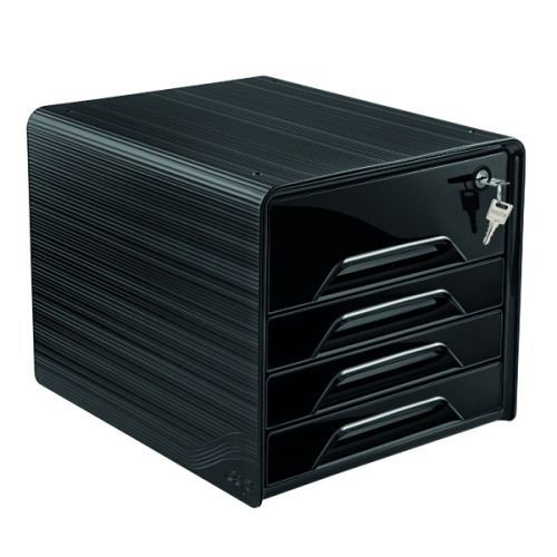 Smoove Secure 4 Drawer Module With lock Black