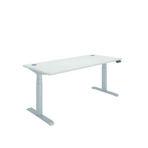 Polaris Dual Motor Sit Stand Desk 1800X800 White/Silver