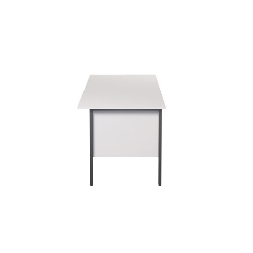 Ff Serrion 1500Mm 4 Leg Dbl Ped Desk Wht