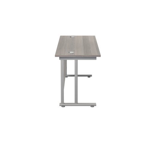 Jemini Rect Cant Desk 1200 G/Oak