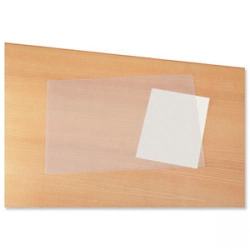 Durable Duraglas Desk Mat Transparent Anti-glare W650xD500mm