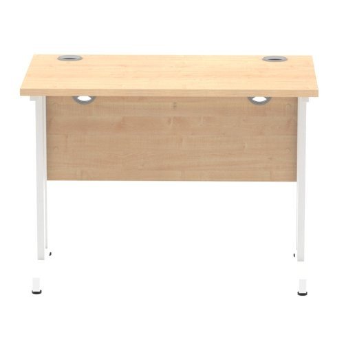 Impulse 1000/600 Rectangle White Cantilever Leg Desk Maple