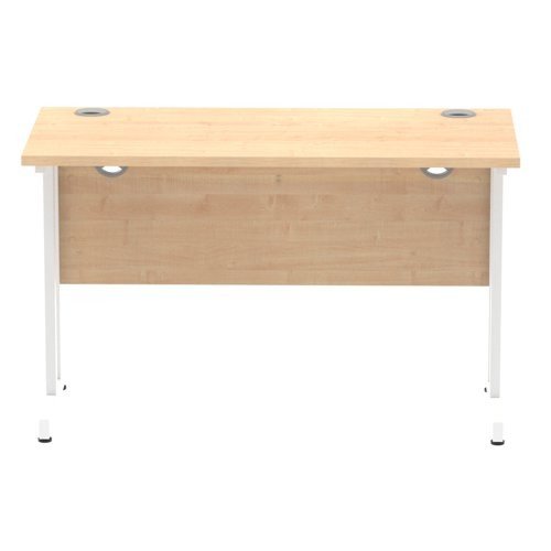 Impulse 1200/600 Rectangle White Cantilever Leg Desk Maple