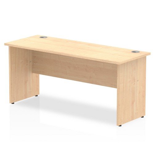 Impulse 1600/600 Rectangle Panel End Leg Desk Maple