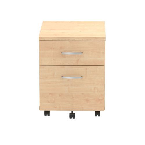 Impulse 2 Drawer Mobile Pedestal Maple
