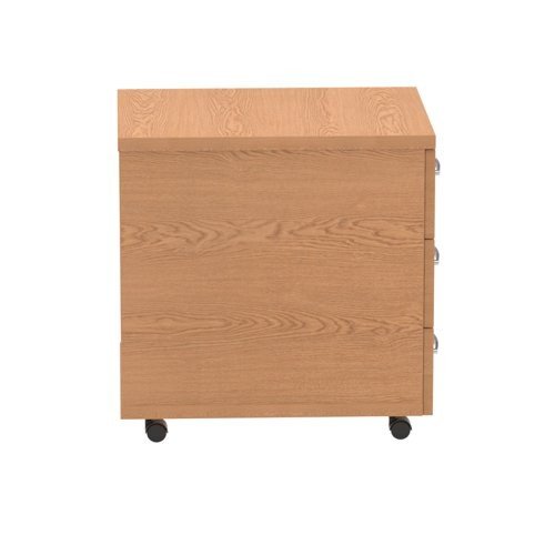 Impulse 3 Drawer Mobile Pedestal Oak