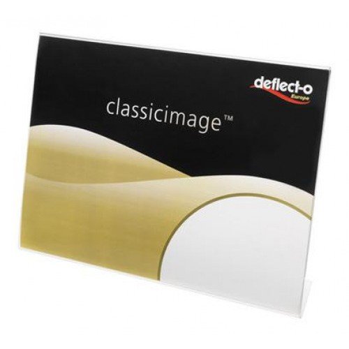 DeflectoÂ® A5 Landscape Slanted Sign Holder