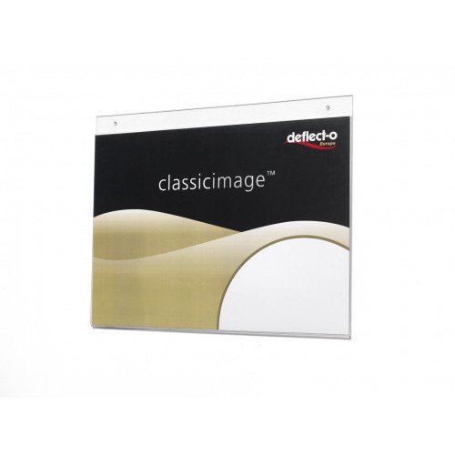 DeflectoÂ® A3 Landscape Wall Sign Holder Clear