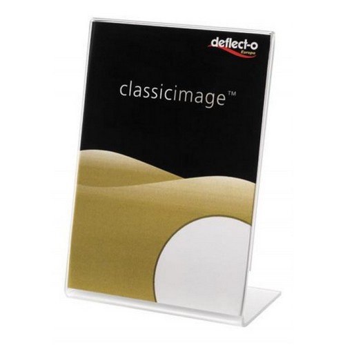 DeflectoÂ® A7 Portrait Slanted Sign Holder