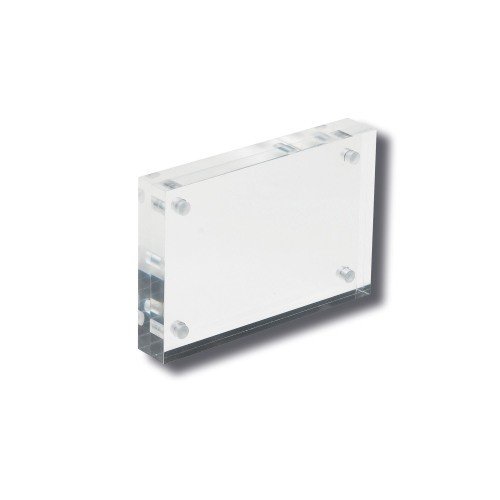 DeflectoÂ® Business Card 15mm Magnetic Acrylic Block