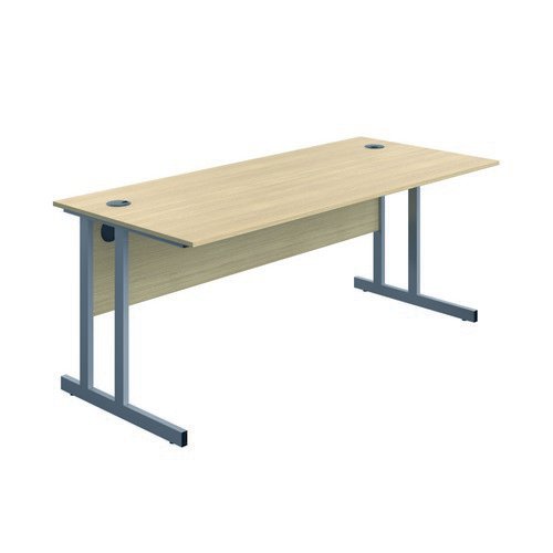 Serrion Connect Twu Desk 1800X730 Oak/Silver