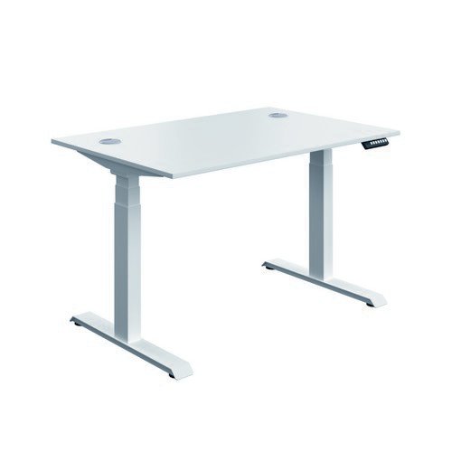 Serrion Connect Dual Motor Sit Stand White/White