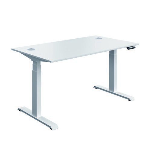 Serrion Connect Dual Motor Sit Stand White/White