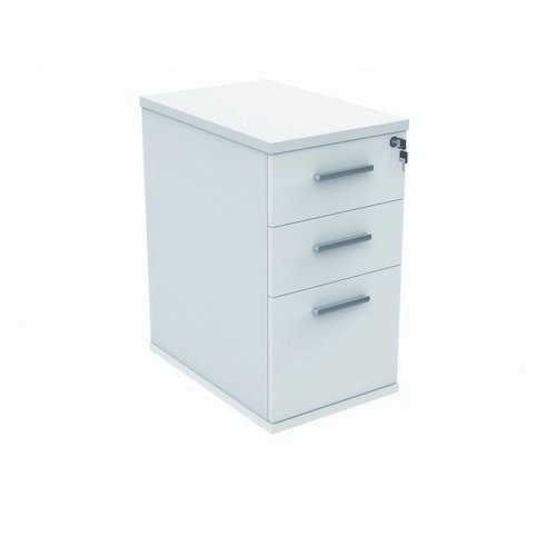 Desk High Storage Unit 600 Deep White