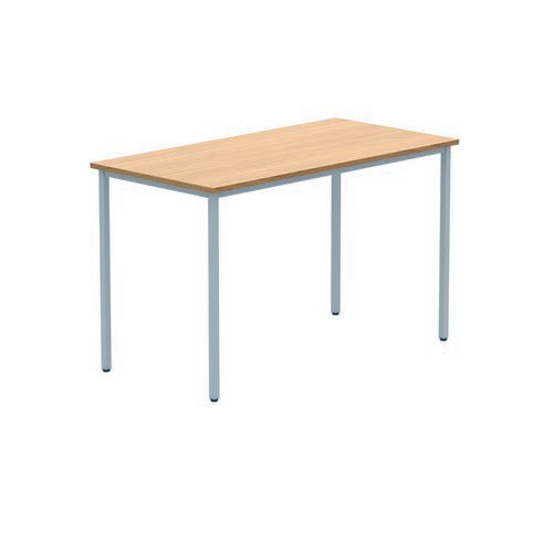 Rectangular Multi-Use Table 1200X600 Beech/Silver