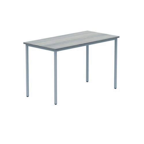 Rectangular Multi-Use Table 1200X600 Grey Oak/Silver
