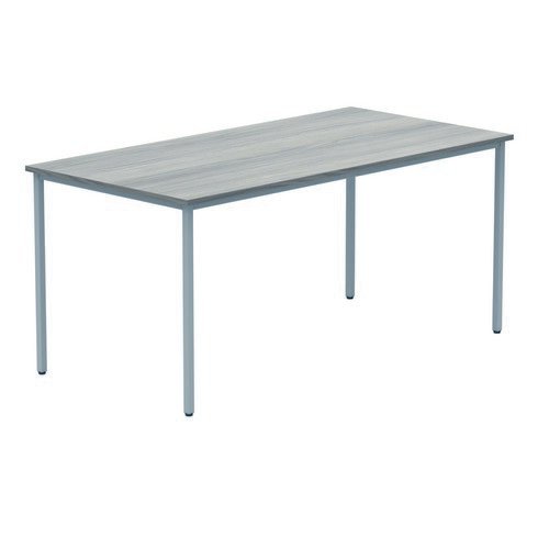 Rectangular Multi-Use Table 1600X800 Grey Oak/Silver