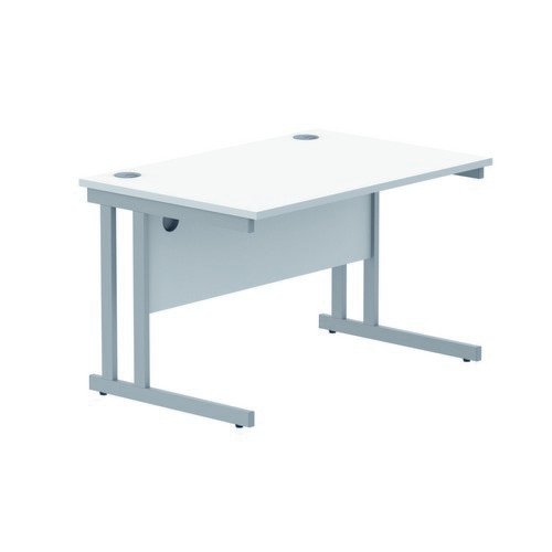 Rectangular Double Upright 1200X800 White/Silver