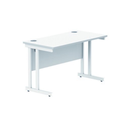 Rectangular Double Upright 1200X600 White/White