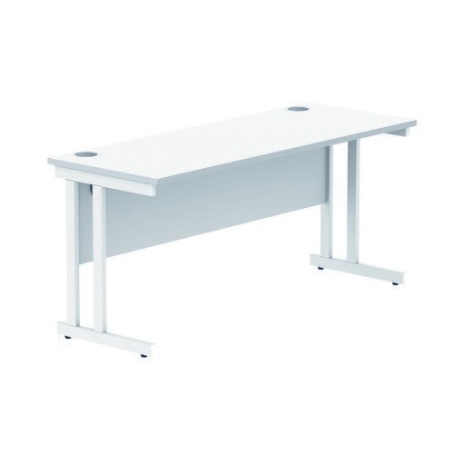 Rectangular Double Upright 1600X600 White/White