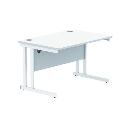 Rectangular Double Upright 1200X800 White/White