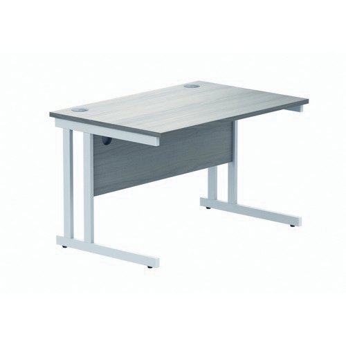 Rectangular Double Upright 1200X800 Grey Oak/White